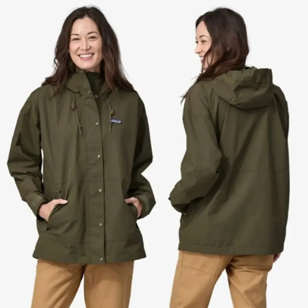 NWT Patagonia Outdoor Everyday Rain Jacket Pine Needle Green Size Large
